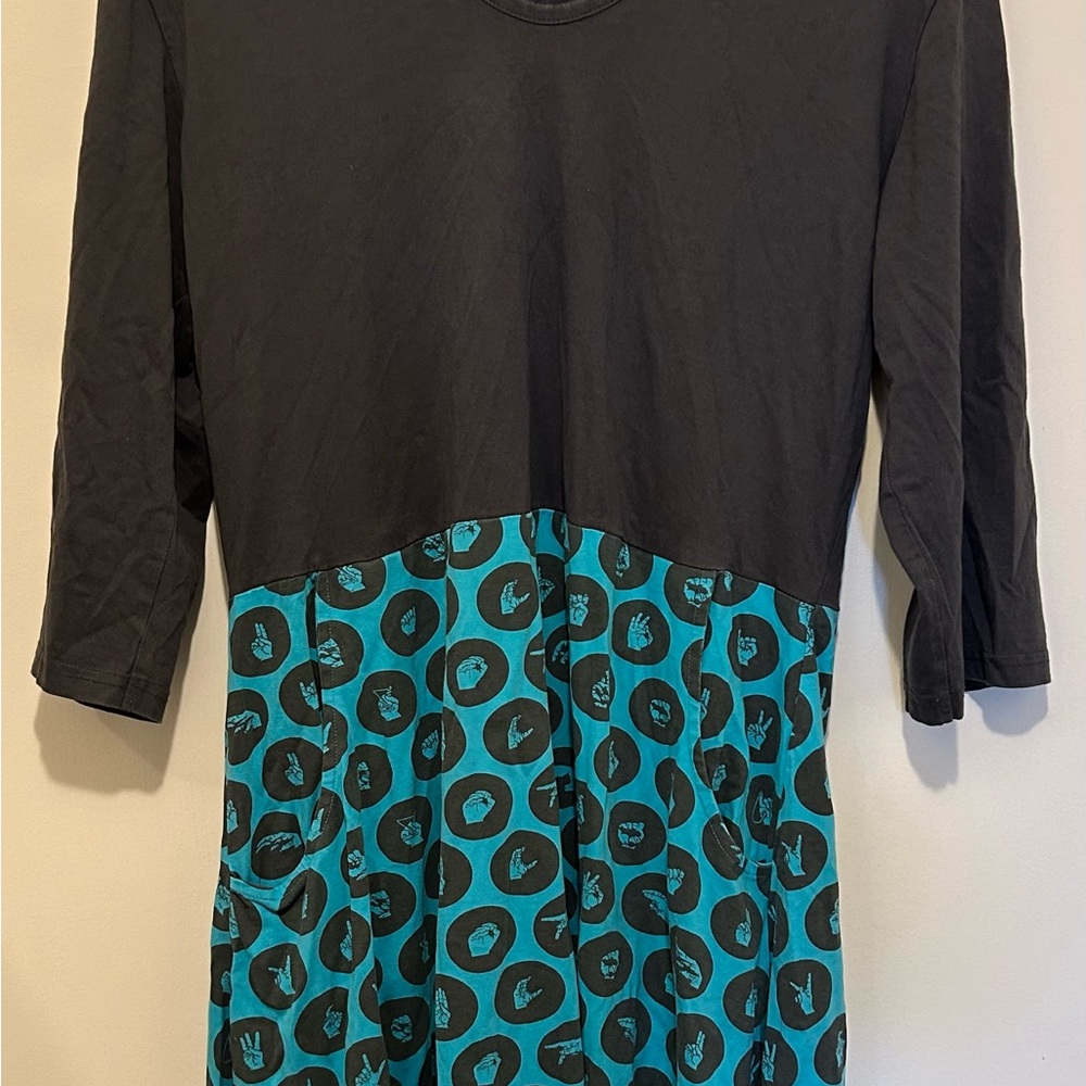 Svaha - Patterned Dress - Sign Language Collection - Womens Large - Picture 3 of 4